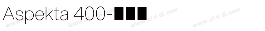 Aspekta 400字体转换